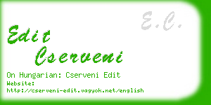 edit cserveni business card